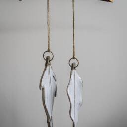 White Feather Christmas Decoration - thumbnail 2