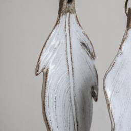 White Feather Christmas Decoration - thumbnail 3