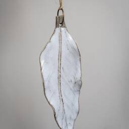 White Feather Christmas Decoration - thumbnail 4