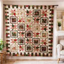 star & Framed Blocks Quilt Pattern - Lexington Throw Size - PDF Download - thumbnail 2