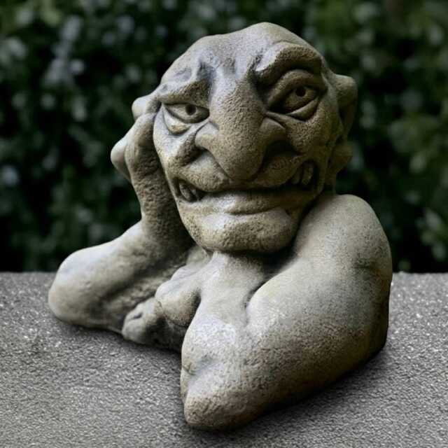 Massive Monster Statue Concrete Gargoyle Sculpture Gargoyle Lover Gift Handmade Art Front Door Decoration Lawn Ornament Yard - image 1
