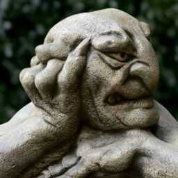 Massive Monster Statue Concrete Gargoyle Sculpture Gargoyle Lover Gift Handmade Art Front Door Decoration Lawn Ornament Yard - thumbnail 2