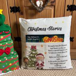 Personalized Christmas Book Cushion Workshop, Elf Arrival, Reading Pillow, Xmas Story Books, Children's Gift - thumbnail 4