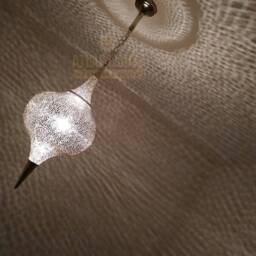 Handmade Moroccan Brass Pendant Light Soltana Antique Lamp - thumbnail 3