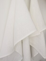 Two Organic Linen Towels With Loop, 24I X40In 60X100 cm, Fitness Travel Bath Sauna Towel in Handmade By Flaxbox Craftsman - thumbnail 1