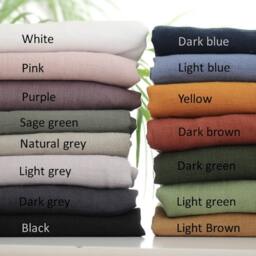 Two Organic Linen Towels With Loop, 24I X40In 60X100 cm, Fitness Travel Bath Sauna Towel in Handmade By Flaxbox Craftsman - thumbnail 3