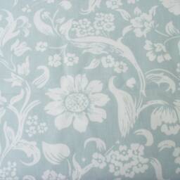 Laura Ashley Floral Cushion, Lyla Duck Egg With Zip Closure, Handmade - thumbnail 2