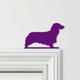 Door Topper Long-Haired Dachshund Dog Various Colours Decorative Sign - Sign, Novelty Wall Decor, Frame Art, Art - thumbnail 4
