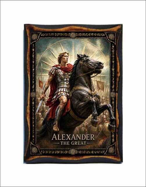 Alexander The Warrior King - Greek Historical Wall Decor Macedonian Hero Art - image 1