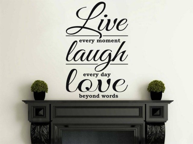 Live Laugh Love Vinyl Wall Decal Inspirational Quote Sticker - image 1