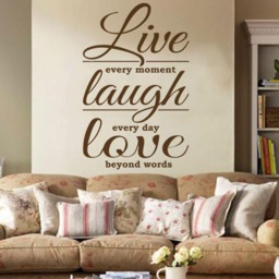 Live Laugh Love Vinyl Wall Decal Inspirational Quote Sticker - thumbnail 3