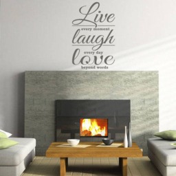 Live Laugh Love Vinyl Wall Decal Inspirational Quote Sticker - thumbnail 2