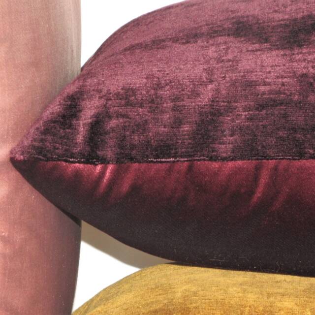 Made To Order Duo Velvet Cushion Cover, Mulberry Magnolia - image 1