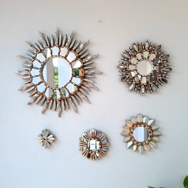 "Peruvian Mirrors ""Sun Crooked Silver " - image 1