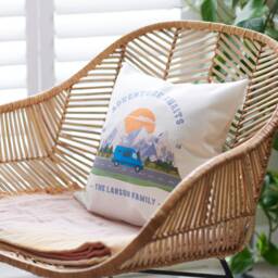 Personalised Motorhome Adventure Cushion - Custom Road Trip Lover Pillow - thumbnail 3