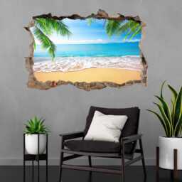 Tropical Beach Palm Tree Wall Sticker Mural Decal Poster Print Art Home Office Decor Dc13 - thumbnail 1