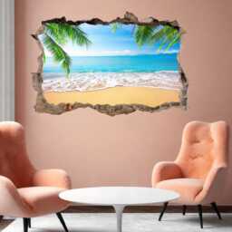 Tropical Beach Palm Tree Wall Sticker Mural Decal Poster Print Art Home Office Decor Dc13 - thumbnail 3