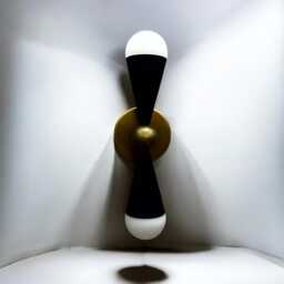 Pair Of Caracas Two Light Of Wall Sconce Peite Minimal Mid-Century Dual Hourglass Lamp - Fixture - thumbnail 3