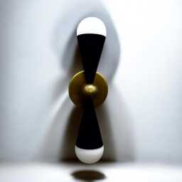 Pair Of Caracas Two Light Of Wall Sconce Peite Minimal Mid-Century Dual Hourglass Lamp - Fixture - thumbnail 2