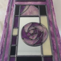 A 16.5 X 70 cm. Margaret Macdonald Mackintosh Inspired Wall Panel - thumbnail 2