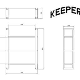 Custom Oak Shelves Handmade Solid Wood Shelving Unit - thumbnail 4