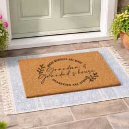 Baby Announcement Idea - Custom Grandparent Doormat Memories Made Here - thumbnail 3