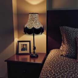 Vintage Handmade Leopard Print Floor Standard Lampshades Ceiling Pendants Bedside Lamps Table Lamp Shades Candle Clip On Wall Lights - thumbnail 3
