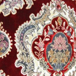 Price For Pair Pillow Cover Velvet Damask Cushion Wine Red Boho Throw Scatter Ooak Dark Gold Upholstery Fabric - thumbnail 2