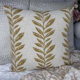 Honey Cushion Cover, Pillow Sham, Decorative Leaf Trial Countryside Home, John Lewis Norah Fabric, Sofa Cover - thumbnail 4