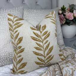Honey Cushion Cover, Pillow Sham, Decorative Leaf Trial Countryside Home, John Lewis Norah Fabric, Sofa Cover - thumbnail 1