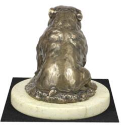 Bulldog, English Bulldog , Dog Sand Marble Base Statue, Limited Edition, Artdog. Made Of Cold Cast Bronze. Perfect Gift. Limited Edition - thumbnail 2