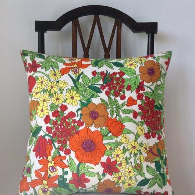 Liberty Of London Vintage Floral Fabric Cushion - image 1