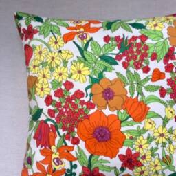 Liberty Of London Vintage Floral Fabric Cushion - thumbnail 3