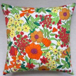 Liberty Of London Vintage Floral Fabric Cushion - thumbnail 2