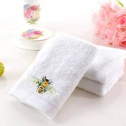 Bee Embroidered Towels, Personalised 550Gsm Cotton Luxury Towel - thumbnail 2