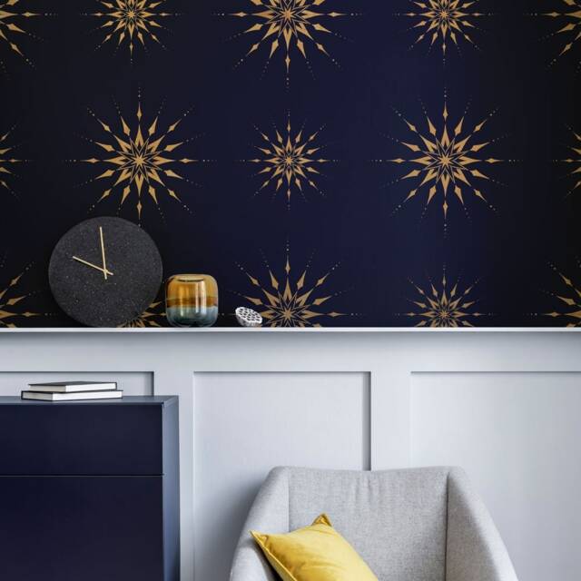 Star Of Bethlehem Wall Art Stencil - Elegant Celestial Large Design For Nursery Whimsical Diy - image 1