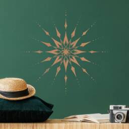 Star Of Bethlehem Wall Art Stencil - Elegant Celestial Large Design For Nursery Whimsical Diy - thumbnail 2