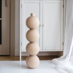 Handmade Wooden Table Leg Baltic Birch, Ash, Or Oak - 735mm - thumbnail 2