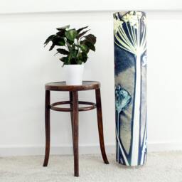 Beautiful Botanical Floor Lamp, Grey & White Smart Interior Style, Living Room & Bedroom Lighting, Tall Standing Mood Lighting - thumbnail 2