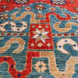 2'9x6'5 New Kazak Farmhouse Runner Rug, Handmade Medallion Wool Area Afghan Luxury Design Bedroom Livingroom Office D??cor Rug - thumbnail 3