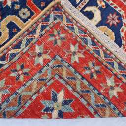 2'9x6'5 New Kazak Farmhouse Runner Rug, Handmade Medallion Wool Area Afghan Luxury Design Bedroom Livingroom Office D??cor Rug - thumbnail 4