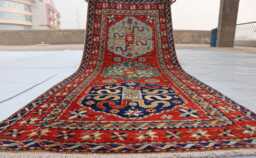2'9x6'5 New Kazak Farmhouse Runner Rug, Handmade Medallion Wool Area Afghan Luxury Design Bedroom Livingroom Office D??cor Rug - thumbnail 1