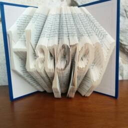 Happy - Folded Book Art Fully Customizable, Joyful, Happiness - thumbnail 4