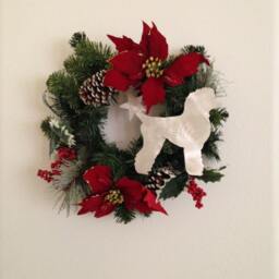 Poodle, Standard Miniature, Dog Tree Topper, Decoration, Wreath Christmas, Stars, Yard Stake Or Wall Hanging - thumbnail 3