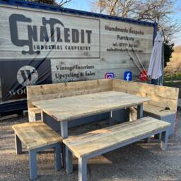 storage Bench Seating With Dining Table & Set - thumbnail 3