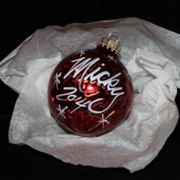 8 Pack Personalized Christmas Ornaments - thumbnail 2