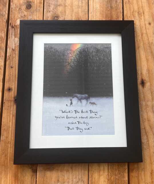 Framed Print From Always Remember - The Boy Mole Fox, Horse & The Storm By Charlie Mackesy