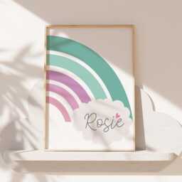 Sisters Make The Best Friends Wall Art, Girls Bedroom Decor, Big Sis Lil Sis, Bedroom, Rainbow, Siblings, Playroom, Set Of 3 - thumbnail 3