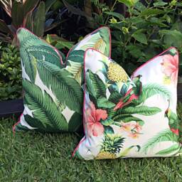 Tropical Palm Leaf Outdoor Cushion Cover Tommy Bahama Designer Fabric - thumbnail 2