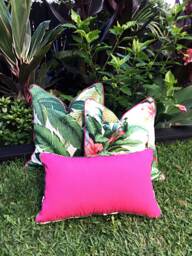 Tropical Palm Leaf Outdoor Cushion Cover Tommy Bahama Designer Fabric - thumbnail 1
